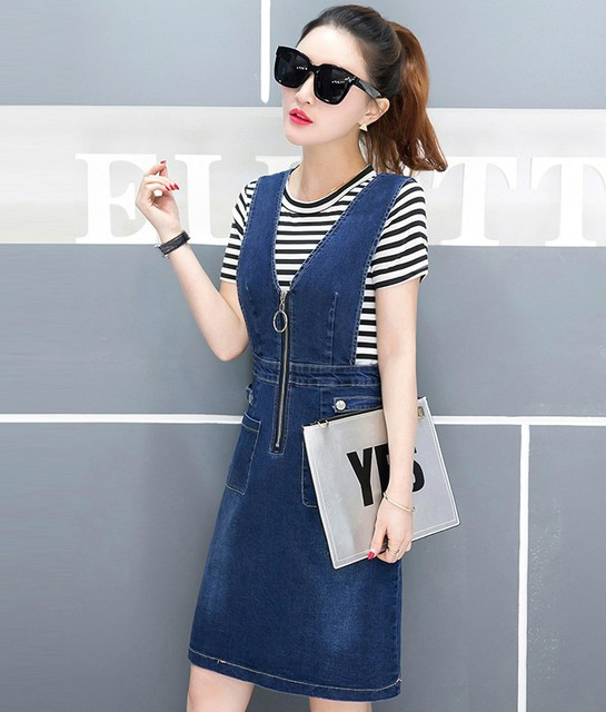 ĐẦM YẾM JEAN CỔ V DÂY KÉO TRƯỚC NGỰC